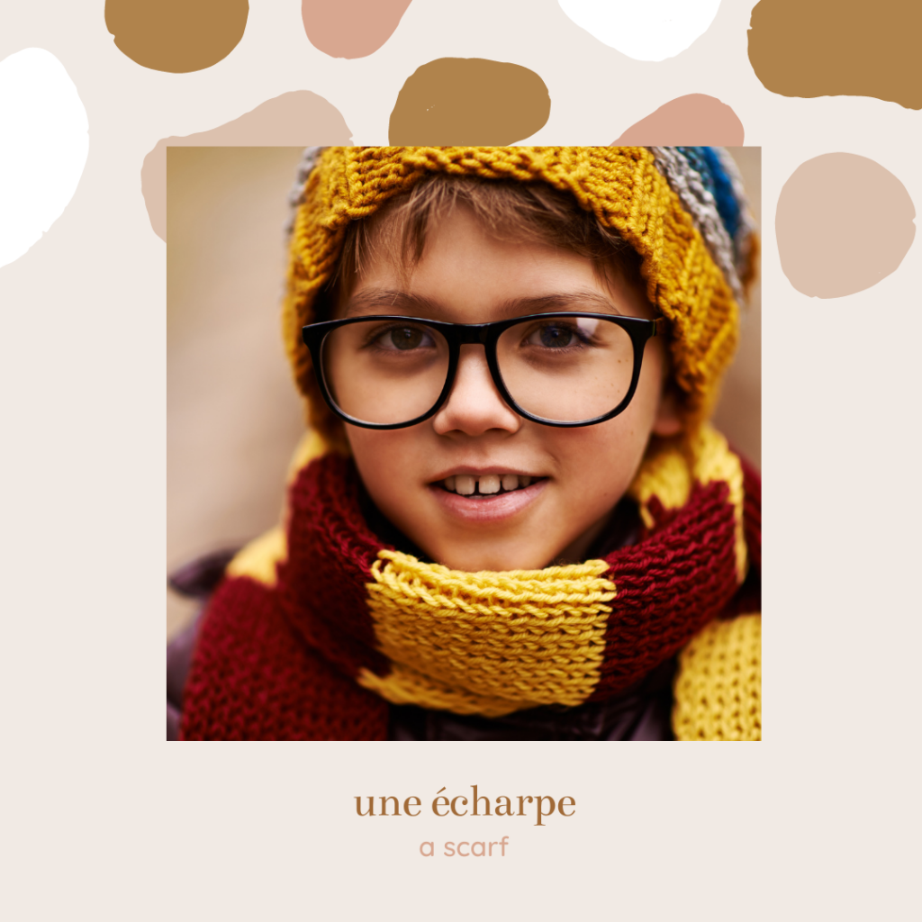 french clothing vocabulary - scarf