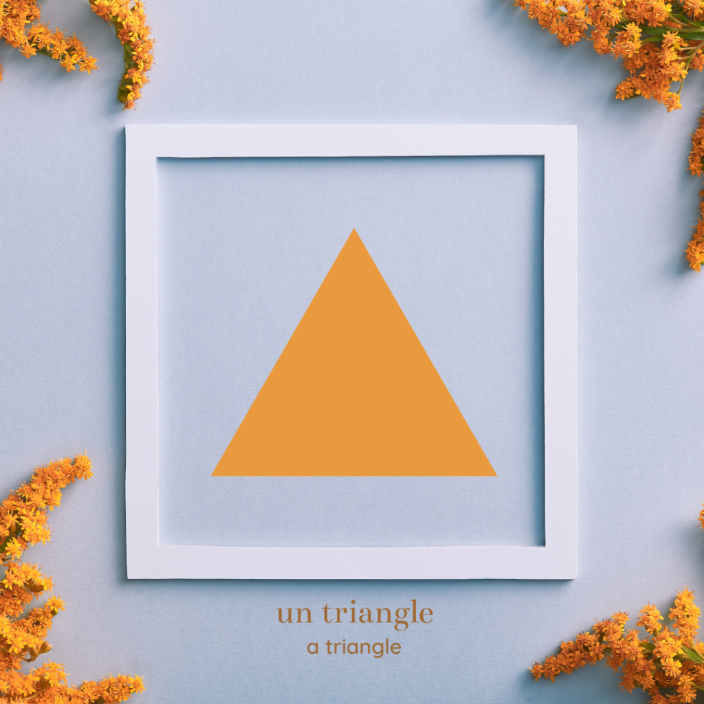 shapes in french - triangle
