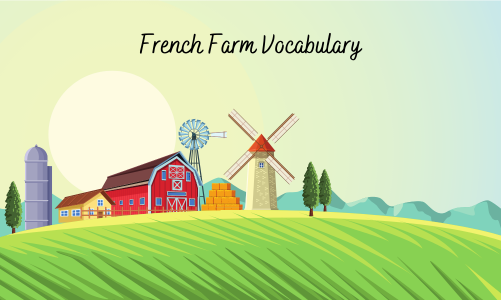 French farm vocabulary – French children’s book