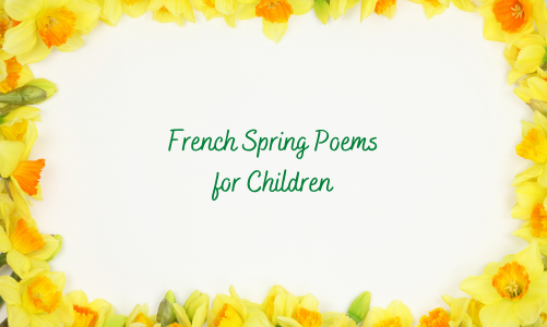 French spring poems for children