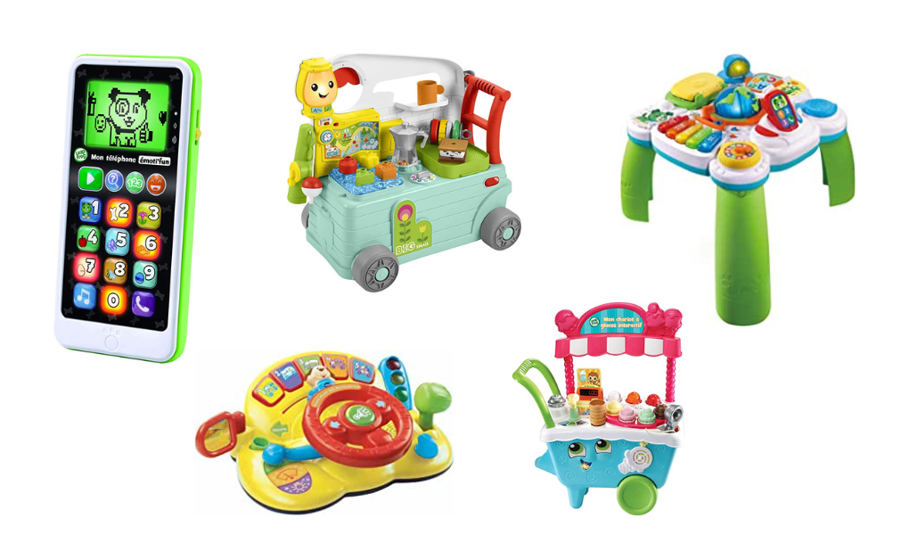 5 French-speaking toys for kids, 6 months to 5 years old